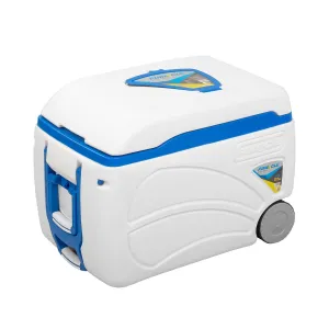 Voyager Large Wheeling Ice Chest | Side Handle | 47 qt | Outdoor Spacious Ice Cooler - CLEARANCE