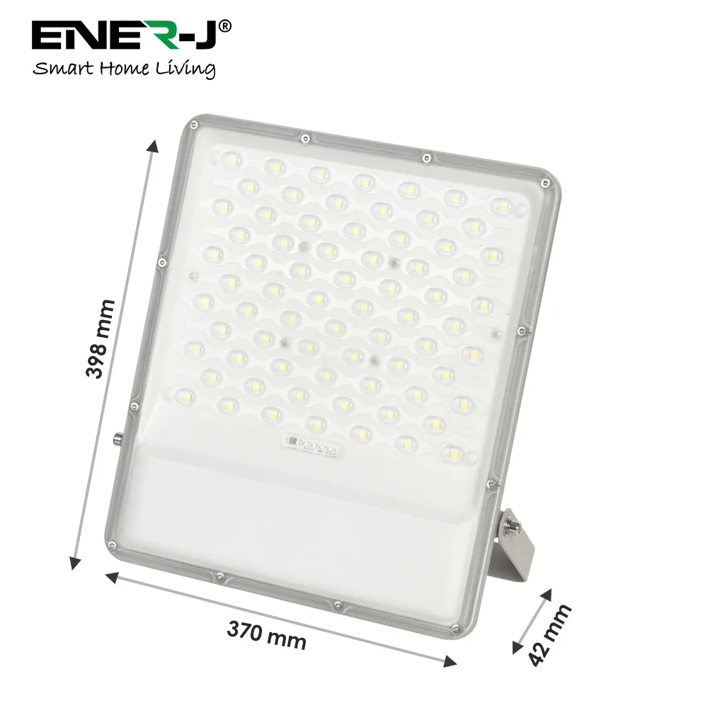 300W LED Floodlight Outdoor with Solar Panel, IP65 Waterproof, 3000 Lumens, Wall Light Work Lighting for Garage, Garden, Warehouse, Parking Lot etc