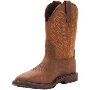 Ariat Men's Groundbreaker 10" Wide Sqr Western Work Boot- 10024984