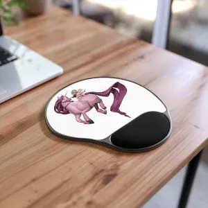 Baby Cupid and Horse Mouse Pad With Wrist Rest