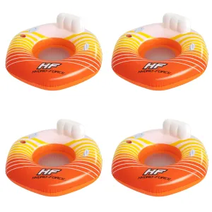 Bestway Hydro-Force Sunkissed Inflatable Tube for Pool, River, Beach, 4 Pack