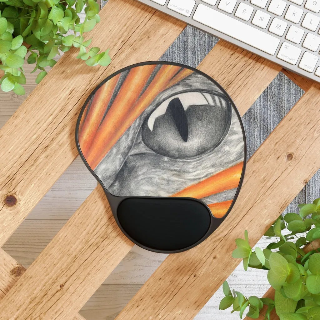 Cat Rays Mouse Pad With Wrist Rest