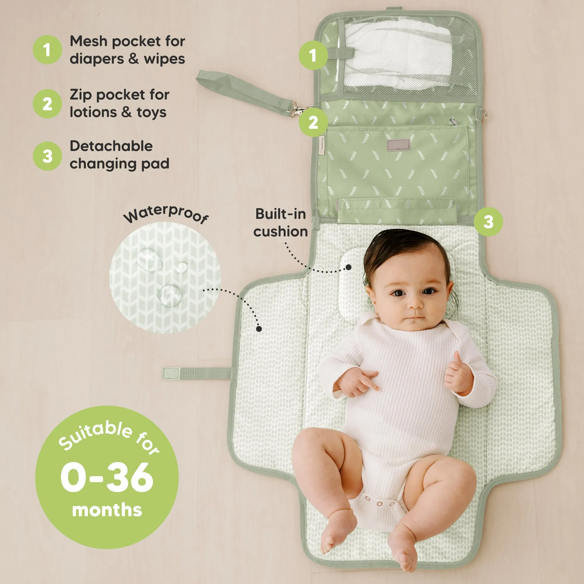 Ezee Diaper Changing Pad (Acacia)