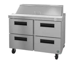 Hoshizaki SR48A-12D4 48" 4 Drawer Stainless Steel  Refrigerated Sandwich Prep Table