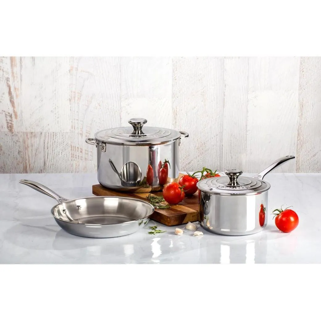 Le Creuset 5 Piece Stainless Steel Cookware Set