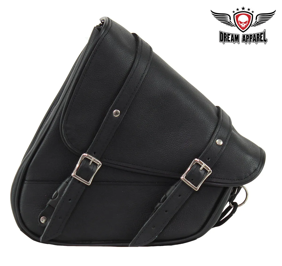 Leather Solo Swing Arm Bag Left Side