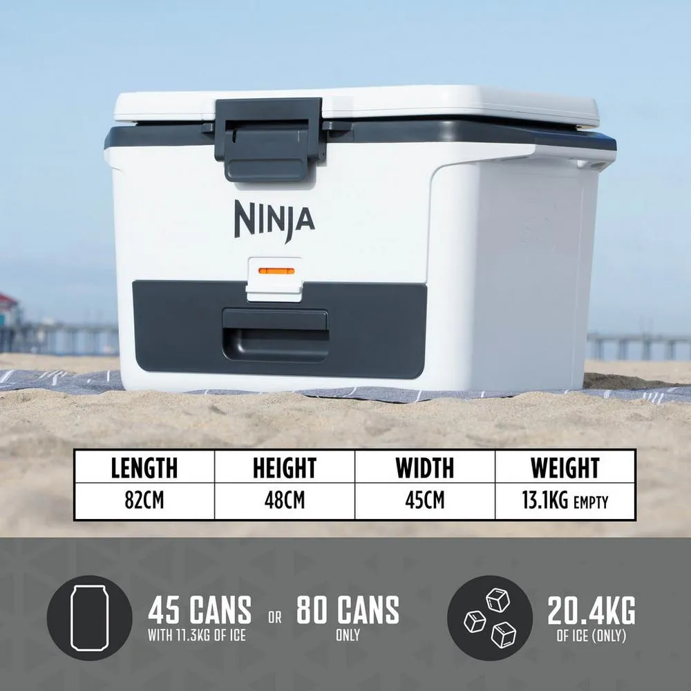 Ninja FB151UKWH FrostVault 50QT 47L Hard Cooler with Dry Zone Cloud White