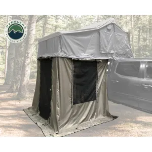 Overland Vehicle Systems - Nomadic 3 Roof Top Tent Annex - Green Base with Black Floor & Travel Cover