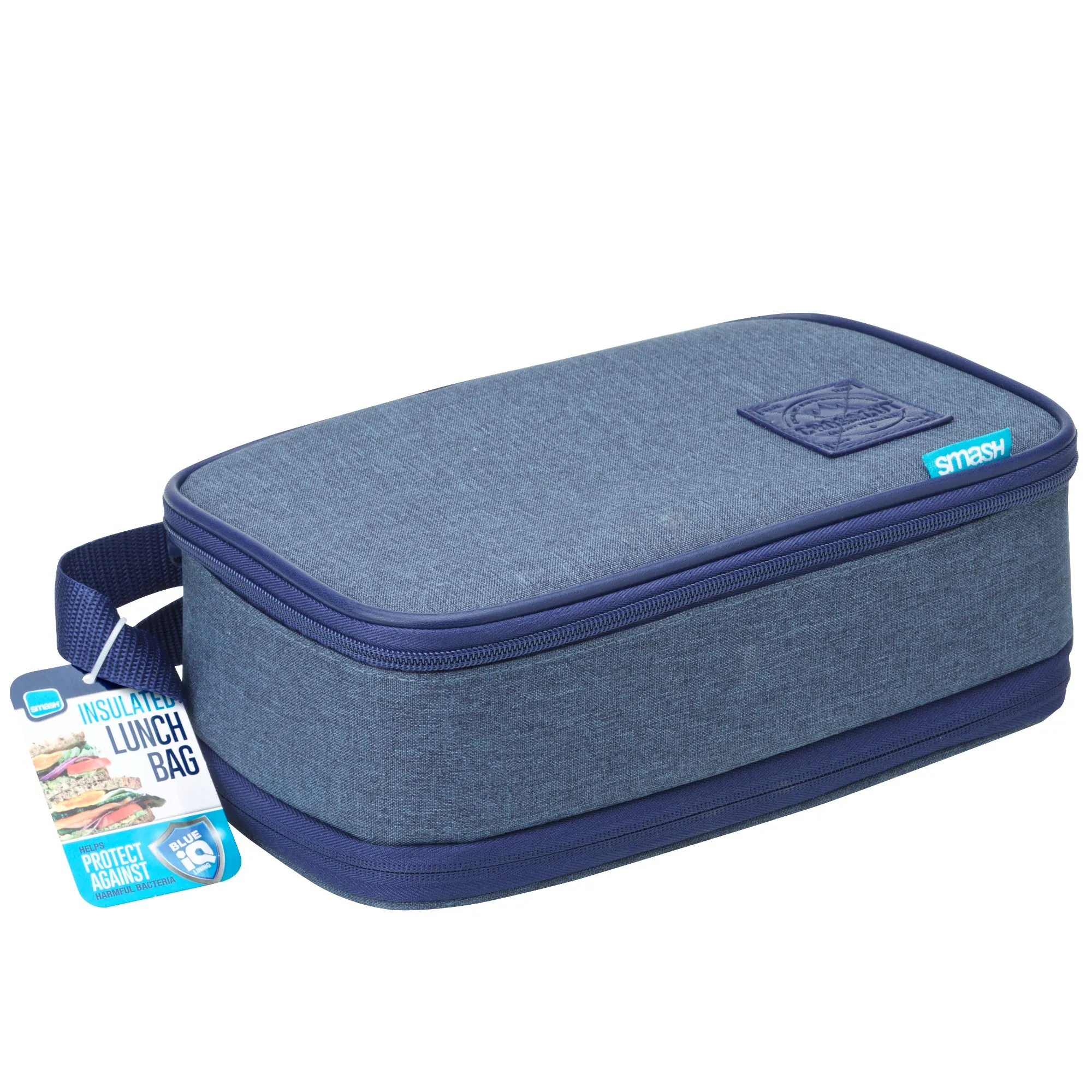 Smash Expandable Insulated Lunch Bag - Blue