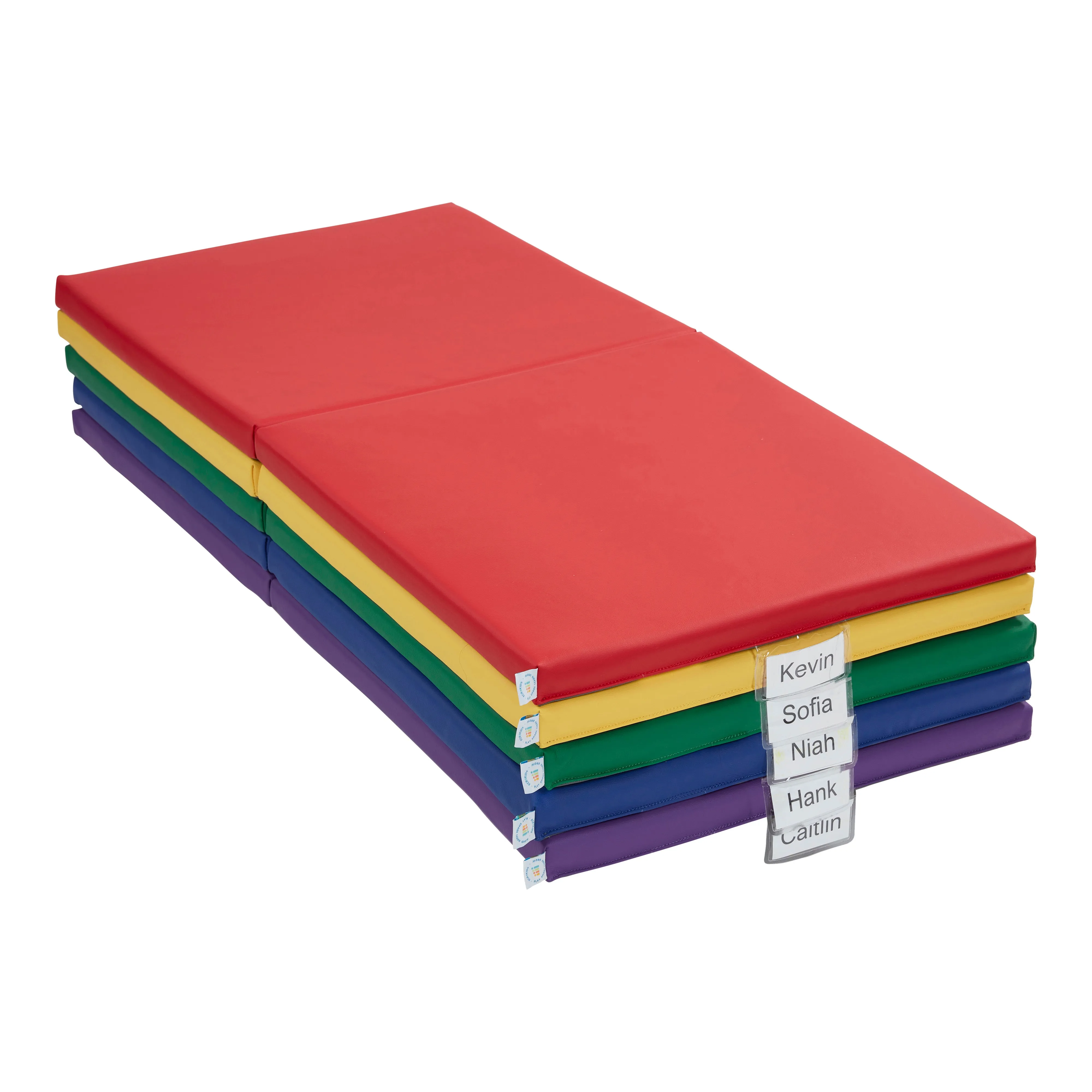 SoftZone Folding Rainbow Rest Mats, Classroom Furniture, 5-Piece