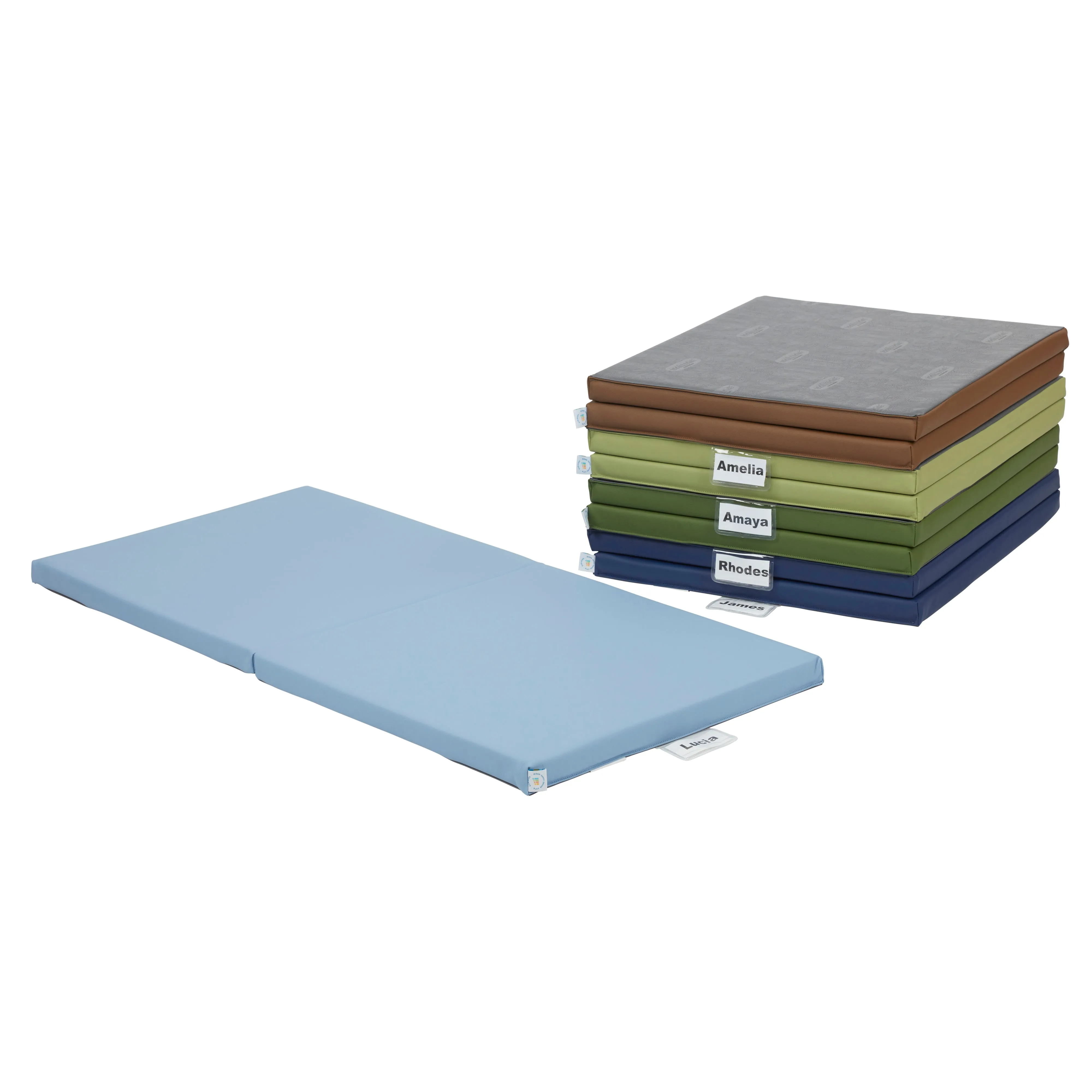 SoftZone Folding Rainbow Rest Mats, Classroom Furniture, 5-Piece