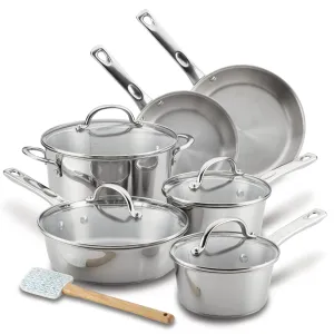 Stainless Steel 11-Piece Cookware Set